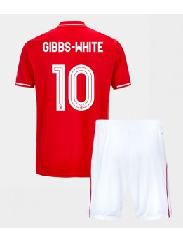 Otroški Nogometna dresi replika Nottingham Forest Morgan Gibbs-White #10 Domači 2025-26 Kratek rokav (+ hlače)